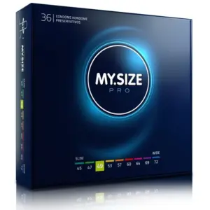 MY SIZE PRO CONDOMS 49 MM - Pack 36 unidades de preservativos a medida