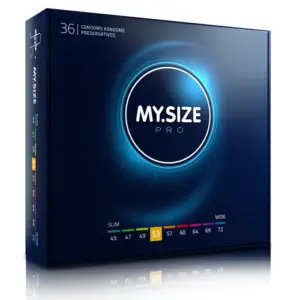 MY SIZE PRO CONDOMS 53 MM - 36 unidades para ajuste perfecto