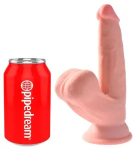 KING COCK - PLUS 3D DILDO SWINGING BALLS 12.7 CM realista y versátil