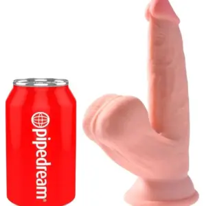 KING COCK - PLUS 3D DILDO SWINGING BALLS 12.7 CM realista y versátil