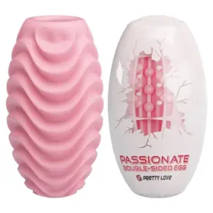 Pretty Love Pink Double Sided Masturbator Egg para sensaciones únicas