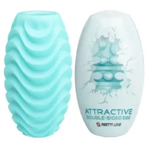 Pretty Love Turquoise Double Sided Masturbator Egg para sensaciones intensas