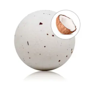 Taloka - Bomba de baño con aroma a coco y pétalos de rosa