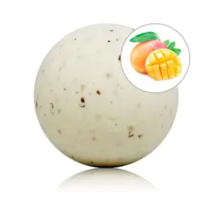 Taloka - Bomba de baño aromática de mango con pétalos de rosa