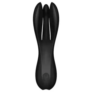 SATISFYER Threesome 2 Vibrator Black: placer múltiple y versátil