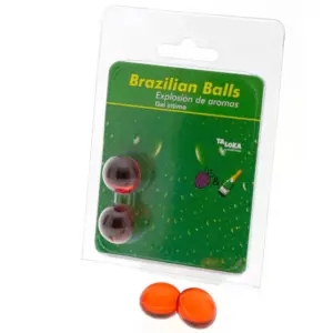Taloka 2 Brazilian Balls con gel íntimo de fresa y champán