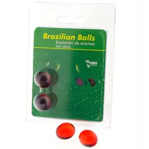 TALOKA - 2 Brazilian Balls con Gel Íntimo de Fresa y Chocolate