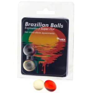 Taloka - 2 Brazilian Balls con Gel Lubricante Efecto Superhot