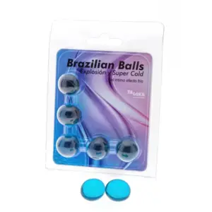 TALOKA - 5 Brazilian Balls con Gel Excitante y Efecto Frío