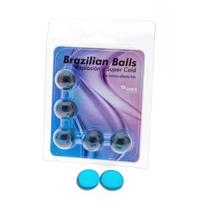TALOKA - 5 Brazilian Balls con Gel Excitante y Efecto Frío