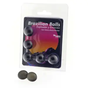 TALOKA - 5 Brazilian Balls Power Effect Exciting Gel para masajes íntimos