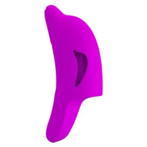 Pretty Love Delphini Powerful Purple Finger Stimulator de silicona