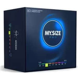 MY SIZE - PRO CONDOMS 49 MM, 80 unidades para ajuste perfecto