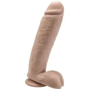 Get Real: dildo realista de 25,5 cm con testículos para sensaciones auténticas