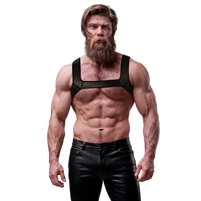 FETISH SUBMISSIVE ATTITUDE - Arnés de Pecho Neopreno para Hombre Talla L