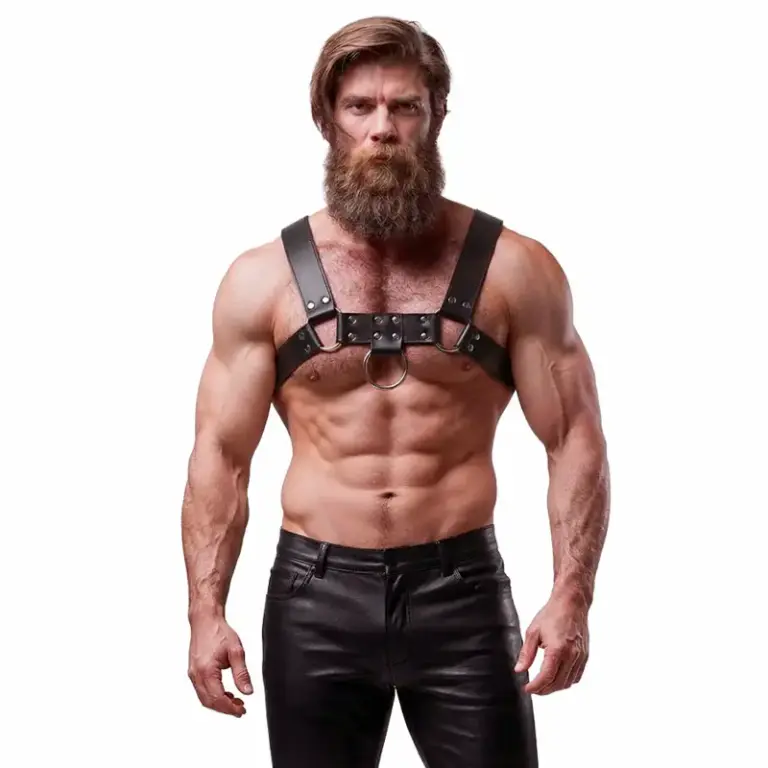 FETISH SUBMISSIVE ATTITUDE - Arnés de pecho hombre en eco-piel ajustable