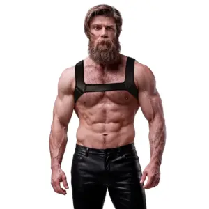 Fetish Submissive Attitude - Arnes de neopreno para pecho hombre M