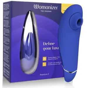 WOMANIZER Premium 2 Estimulador Clitorial Blueberry con 14 Intensidades