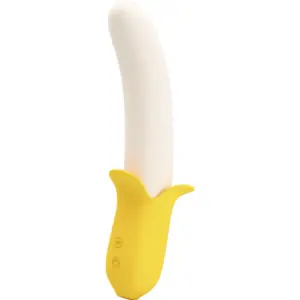 Pretty Love Banana Geek Super Power: Vibrador con 7 modos y empuje