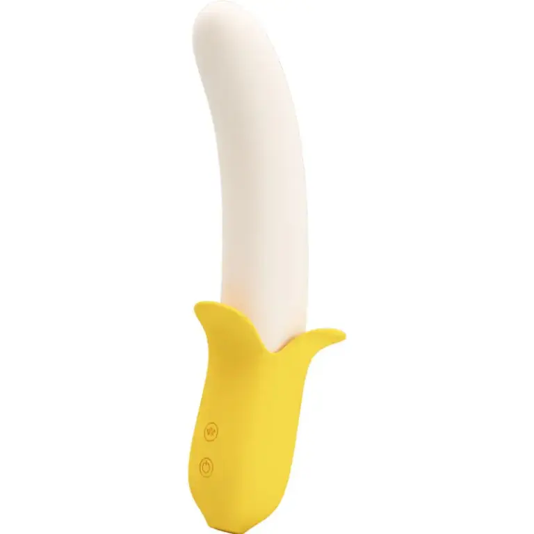 Pretty Love Banana Geek Super Power: Vibrador con 7 modos y empuje