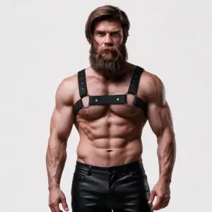 FETISH Submissive Attitude - Arnés deportivo ajustable para hombre