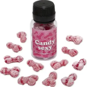 DIABLO PICANTE: Gomitas eróticas de fresa y cereza en forma de pene