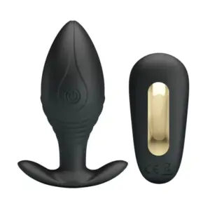 Pretty Love Regina Anal Plug Vibrador Recargable Negro