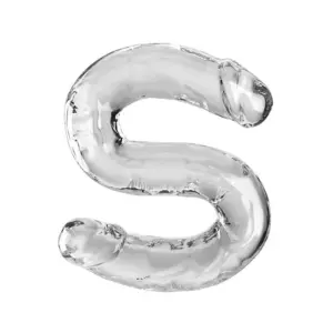 KING COCK Double Trouble Double Dildo 46 cm transparente realista