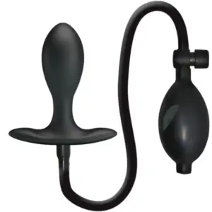 PRETTY LOVE Inflatable Anal Plug Black: plug anal inflable seguro y cómodo