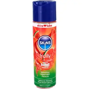 SKINS Lubricante Watermelon 130 ml base agua con sabor