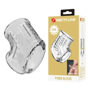 Pretty Love - Short Transparent Penis Sheath para mayor estimulación
