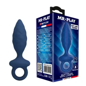 MR PLAY Textured Anal Plug Blue S: Placer y comodidad en cada uso