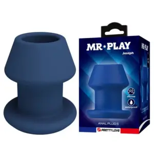 MR PLAY - JACK Blue Plug Anal Hollow de Silicona Size S
