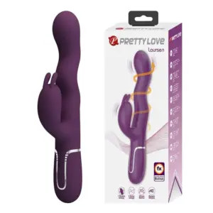 Pretty Love Loursen Vibrador Rabbit con Empuje y 7 Modos Vibración