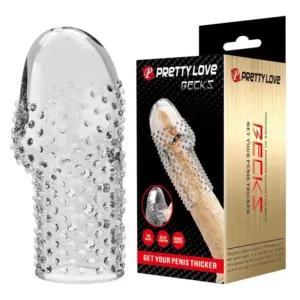 PRETTY LOVE - Geek's Penis Sleeve para aumentar grosor transparente