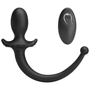 MR PLAY Vibrador Anal y Perineal con Control Remoto Inalámbrico Negro