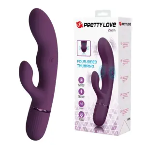 PRETTY LOVE ZACH Vibrador Rabbit Recargable con 5+5 Funciones