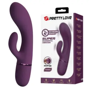PRETTY LOVE Margie Vibrador Rabbit Recargable 10 Modos Morado