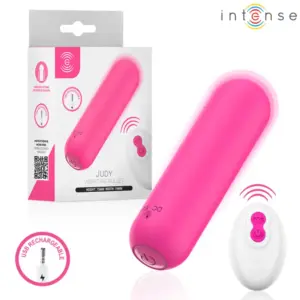 INTENSE JUDY - Bala vibradora recargable con mando rosa