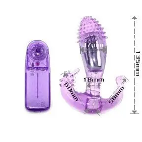 BAILE Lilac estimulador vaginal y anal con vibración ajustable