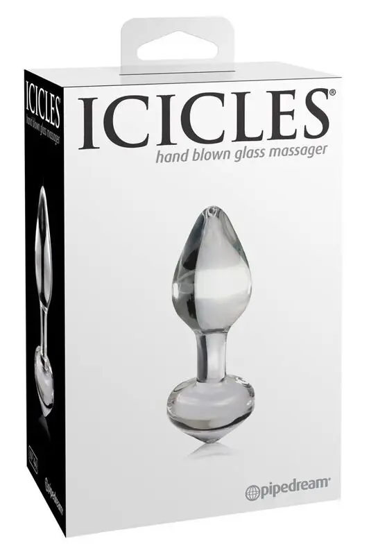 ICICLES N. 44 Transparent Plug: plug anal de cristal para máxima estimulación