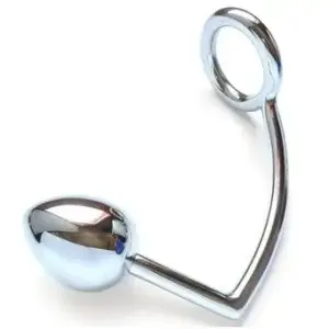 Metal Hard - Anillo con gancho anal de acero quirúrgico 40mm
