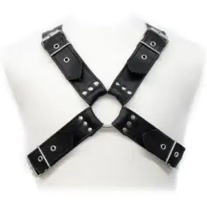 Leather Body - Buckles Harness: Arnés de cuero ajustable para BDSM