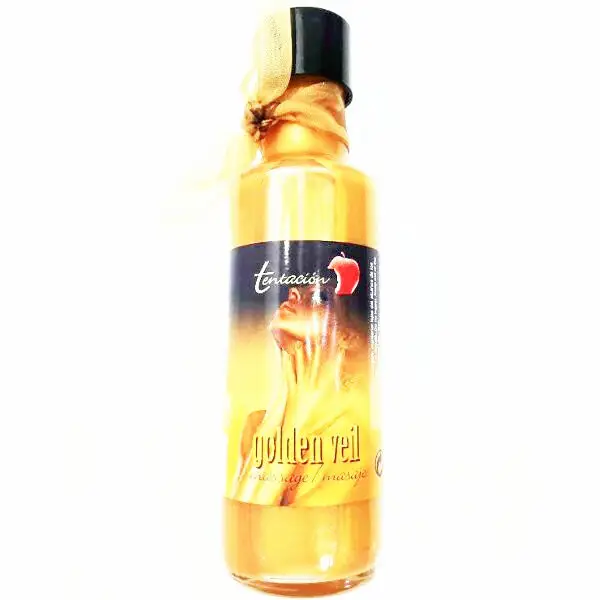 TENTACION - Golden Veil Massage Oil 100 ml: aceite de masaje con brillo dorado