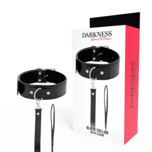 Darkness Posture Necklace con Cadena de Cuero para BDSM