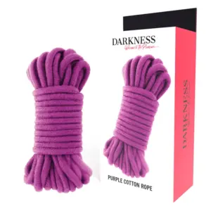 DARKNESS - Japanese Rope 5 m en algodón morado para bondage