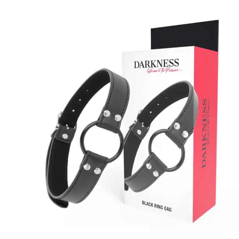 Darkness Ring Gag 3.6 cm de diámetro para juegos BDSM