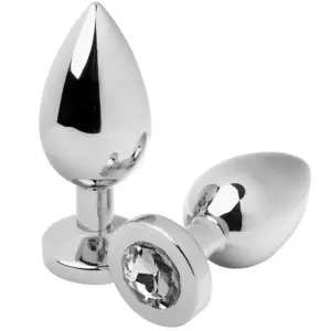 Metal Hard - Plug Anal Diamond Transparente Medium 7,62 cm