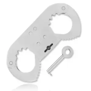 Metal Hard - Esposas de dedo ajustables y resistentes en acero inoxidable