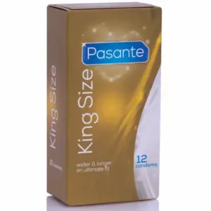 Preservativos Pasante King MS Long and Width 12 unidades para mayor comodidad